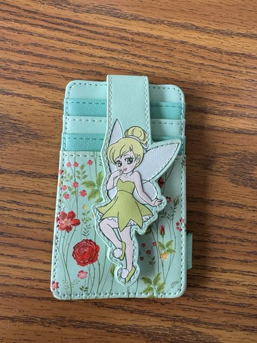 Loungefly Cardholder Snap Fold Over Card Wallet Disney Peter Pan Tinker Bell