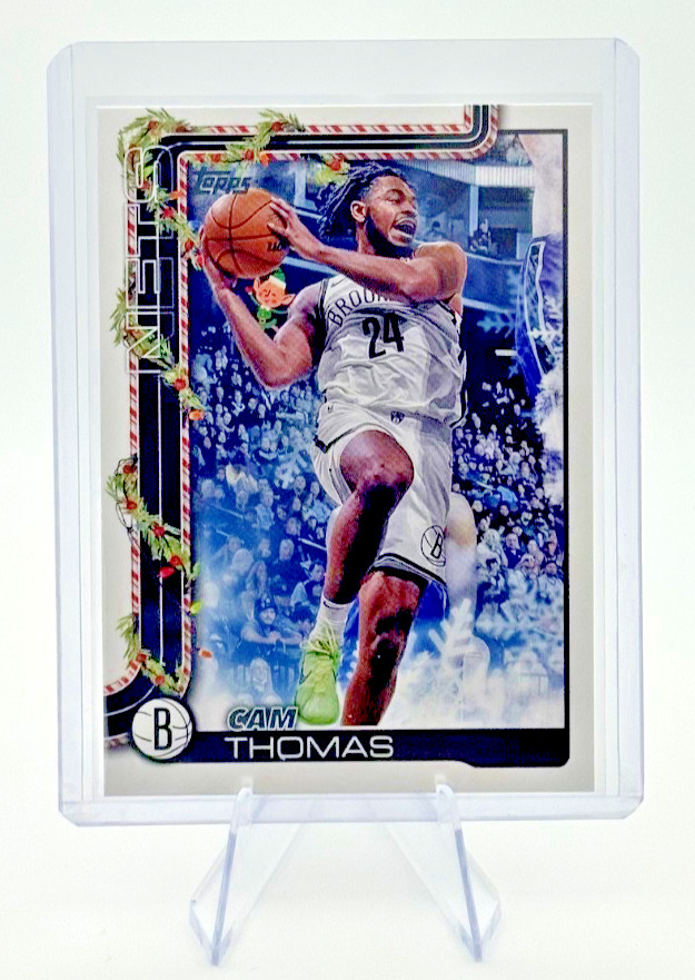 Cam Thomas 2025-26 Topps Holiday #HE-CT Hidden Elf CASE HIT Brooklyn Nets