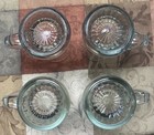 Set of 4-12oz Thick Heavy Clear Glass Beer Mug/Stein With Handle~5.5" Tall — photo 3