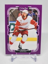 2025-26 O-Pee-Chee Justin Holl Purple #'D 12/49 #347 - Red Wings