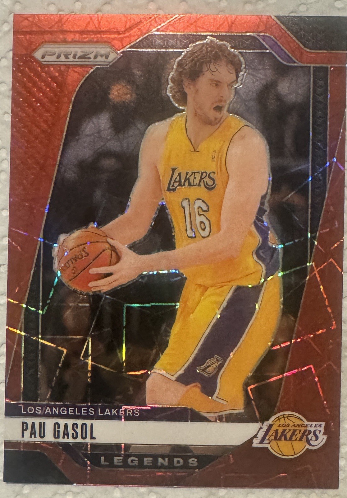 PAU GASOL 07/35 Red Shimmer! 2024-25 PANINI PRIZM Rc #281 Lakers