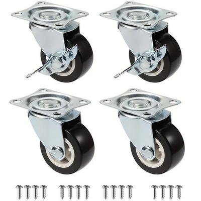 #ad Swivel Caster Wheels with Brake Quiet 360° Rotating for Furniture amp; Carts $9.99