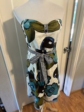 Maeve Dress Size 8 Blue Floral Multi Anthropologie Boho