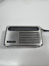 Vintage Sony TFM-6100W AM/FM 9 Transistor Portable Radio Tested No Back Cover