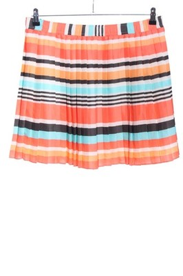 BCBGENERATION Faltenrock Damen Rock Gr. DE 40 hellorange-pink-türkis Casual-Look