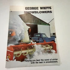 George White Snowblowers The Best in Snowblowers Vintage Farming Leaflet SM39