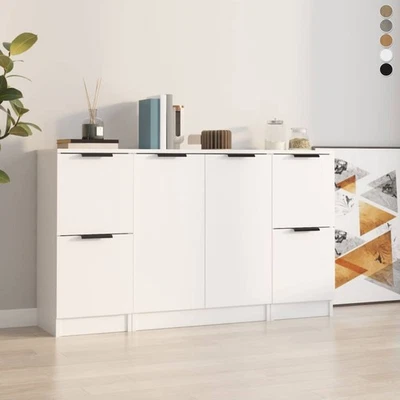 3er Set Kommoden Schrank Wohnzimmerschrank Anrichte Sideboard Beistellschrank - Bild 1 von 4