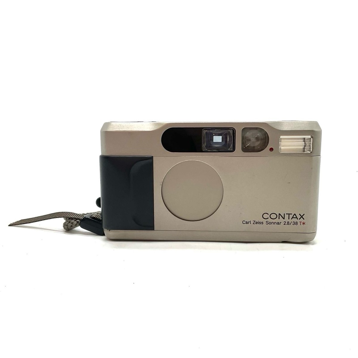 Contax T2 35mm Film Camera Carl Zeiss Sonnar 2.8/38 T* Beige Black