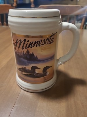 Minnesota Loon Budwesier Lidless Stein Minnesota Wildlife