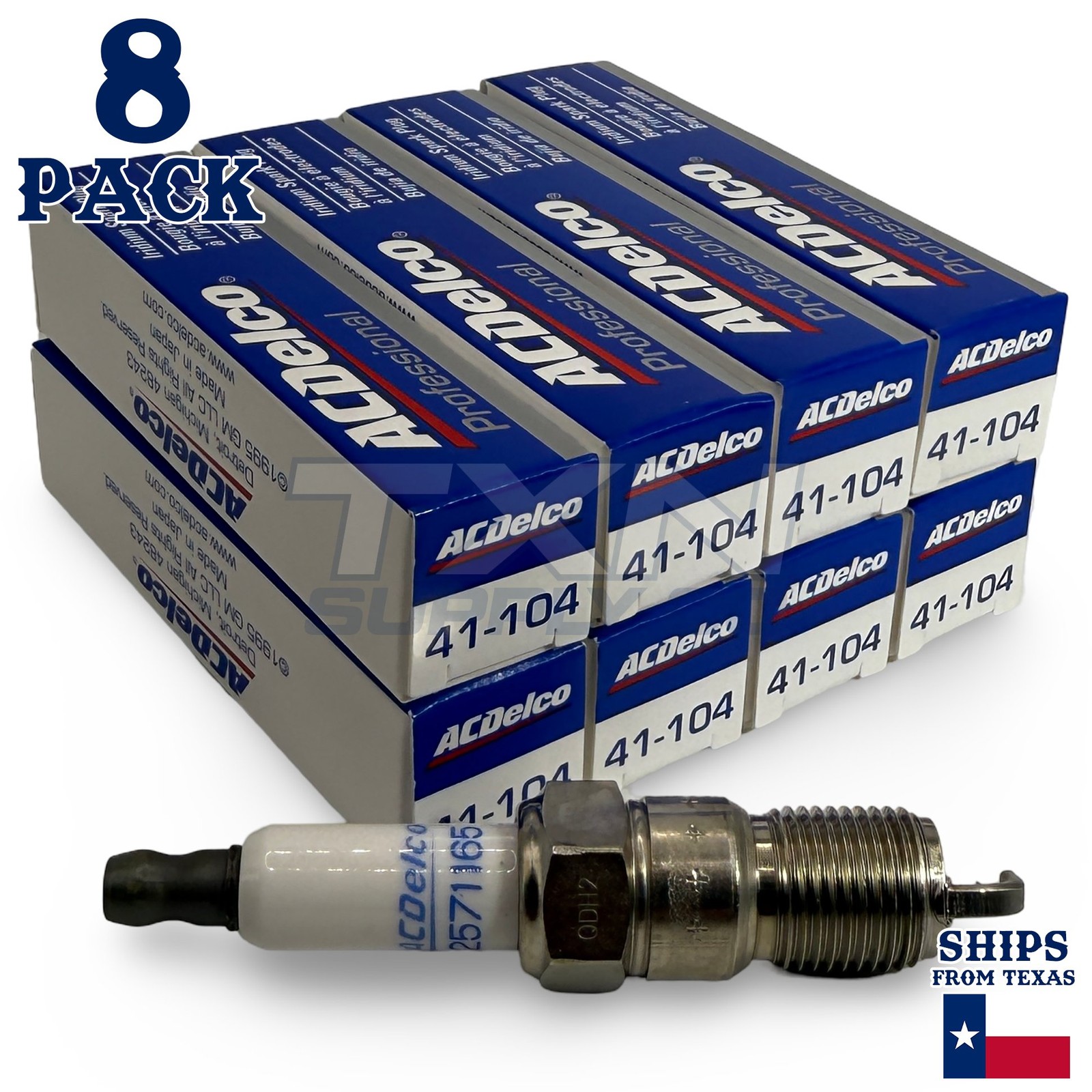 8 Pack Genuine GM ACDelco Iridium Spark Plugs 41-104