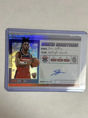 2025-26 Topps NBA Hoops Jamir Watkins Rookie RC Auto Hoops Rookies Wizards