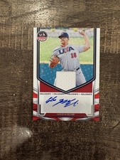 ETHAN MCELVAIN 2025 USA STARS & STRIPES ROOKIE DUAL AUTO RPA JERSEY PATCH /199!!