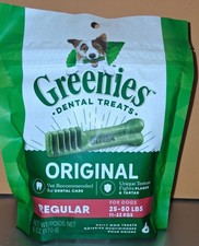 GREENIES Original Regular Size Dog Dental Treats 6 Count Pack for Oral Care
