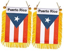 3 X 5 Inch Window Hanging Flag Puerto Rican Small Mini Car Flags Puerto Rico