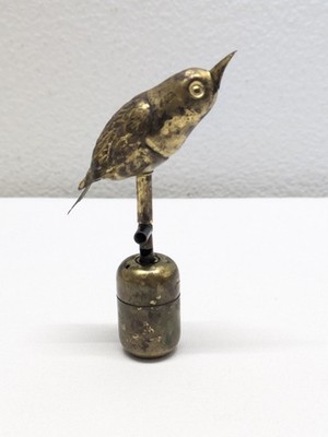 Vintage 1920's Brass Bird Tea Pot Whistle! Work's !    