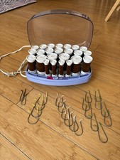 CLAIROL Kindness VH-24 Velvet Flocked Hot Rollers Curlers WORKS