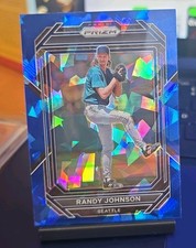 Panini 2023 Prizm Blue Cracked Ice #5 Randy Johnson Seattle Baseball Card