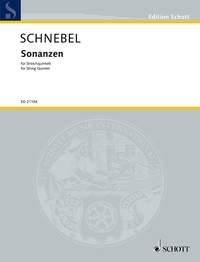 Sonanzen Dieter Schnebel Set Streichquartett Schott Musik