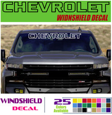 Chevrolet Windshield Decal For Truck Cars Suv 18 20 24 30 40 50 Ws30 Chevrolet Windshield Decal For Truck Cars Suv 18 20 24 30 40 50 Ws30