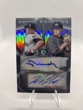 2015 Bowman Chrome Prime Pairing Autograph Mike Nikorak Kyle Freeland #PPA-NF