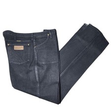 Wrangler Jeans Mens 38x34 Denim Black 936WBK Western Cowboy VTG Made in USA