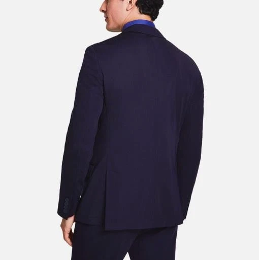 Chaqueta Traje Calvin Klein Modesto Tejida Ajustada Azul Marino Elástica 40 R $360 MODE17RY0010 Foto 2 de 4