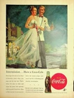 Original 1947 Vintage Print Ad: Ft. Intermission Have a Coca-Cola