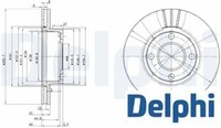 2X Bremsscheibe Delphi BG2668 2 Bremsscheiben Vorderachse Vorne FüR Audi
