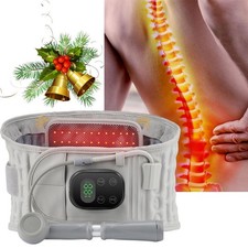 Red Light Heating Massage Decompression Back Belt Pain Relief For Lower Lumbar