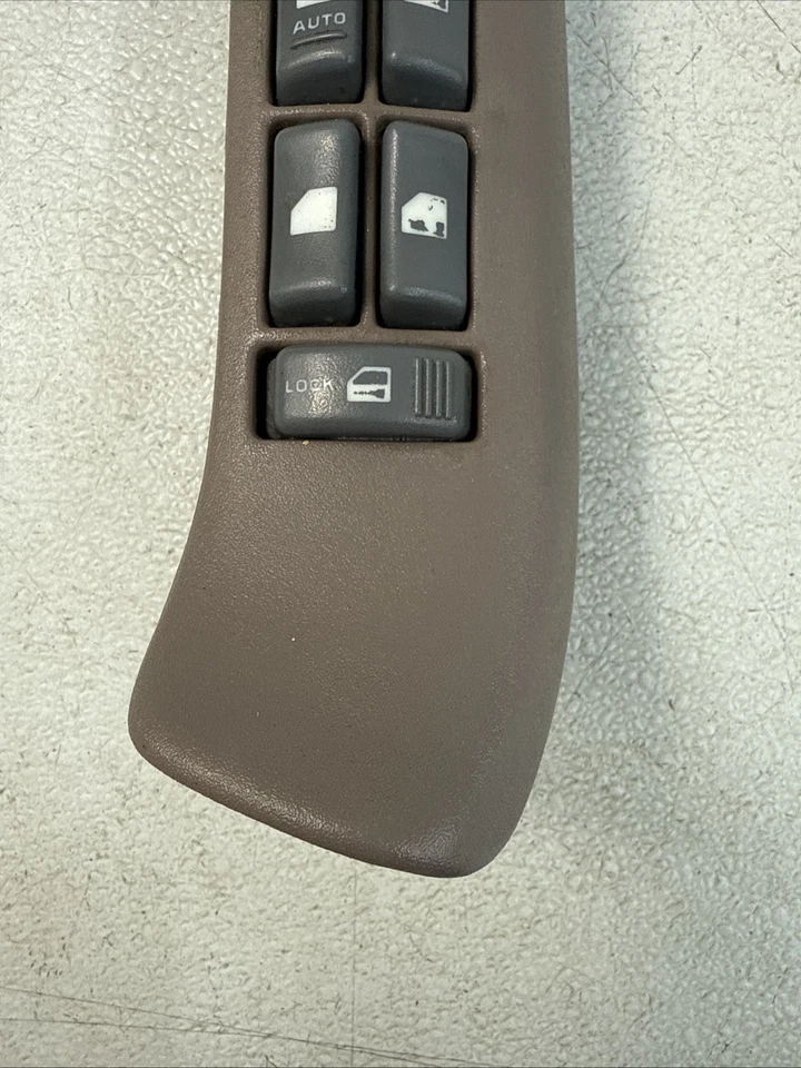 95-99 Chevy Silverado GMC Sierra Left Master 4 Door Window Switch Lock OEM Tan - Image 2 of 4