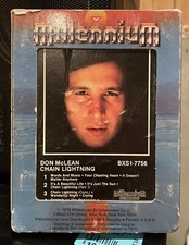 Don McLean- Chain Lightening 8-Track Tape. Tested, Plays.