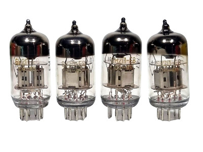 Lot De 4 Tubes Triode Miniature 6S7B-V - OTK/RHOMBUS - NOS (neufs) - Russie
