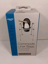 Equate Commode Liner Bags with Absorbent Pad 24 Count