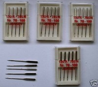 NäHmaschinennadeln Flachkolben 130/705 Jersey 5 Packungen A 5 Nadeln Neu