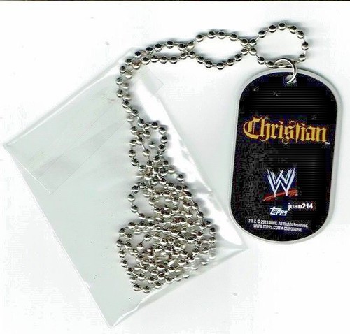 2013 WWE Topps Dog Tags Signature Series Edition of Christian Tag & Card #8 - Picture 5 of 5