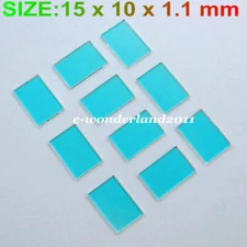 Pack of 10  RGB System Optics/Reflect Red and Pass Green Laser lens 15x10mm