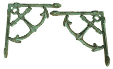 2x Regalstützen Anker Konsolen Regalträger Gusseisen Regalhalter Regalwinkel GR