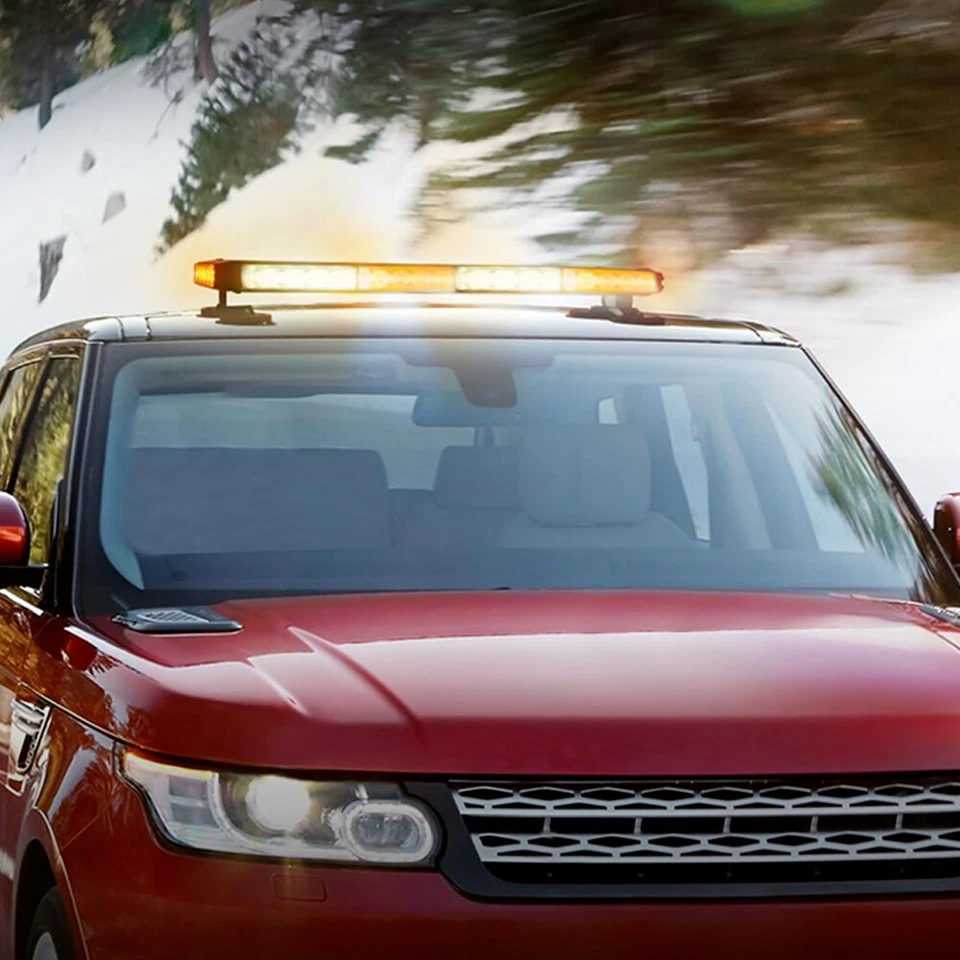 Barra de luz estroboscópica LED emergencia techo doble lado flash advertencia asesor de tráfico Foto 4 de 4