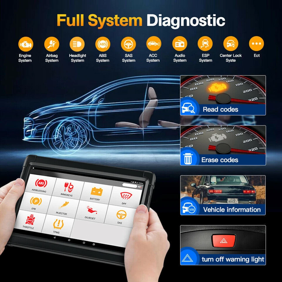 2025 ANCEL X6 Profi KFZ Diagnosegerät ALLE SYSTEM Auto OBD2 Scanner TPMS DPF EPB - Bild 3 von 4