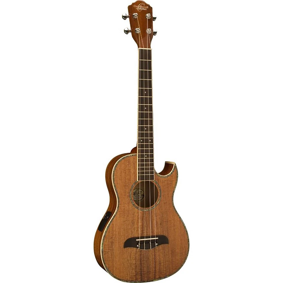 Oscar Schmidt OU55CEK Hawaiian Koa Acoustic Electric Baritone Ukulele w/ Gig Bag - Image 2 of 4