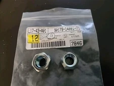 2 Toyota 90179-14001-71 ForkLift Wheel Lug Nut Genuine Oem