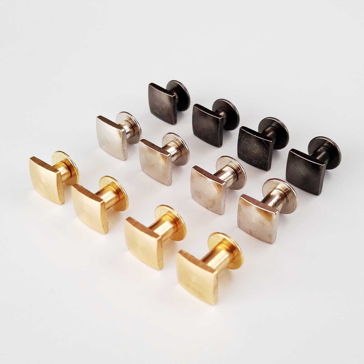 Gürtelschrauben Lederhandwerk Chicago Nail Messing Vollnieten Stud Head Wallet E - Foto 6