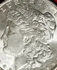 1890 MORGAN SILVER DOLLAR Philadelphia Mint AU/BU SEMI-KEY $1              5222v