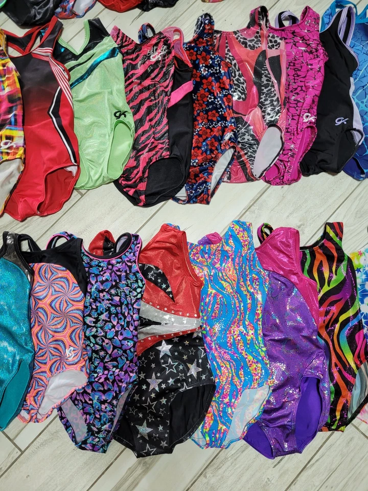 INVENTORY CLEARANCE SALE! Child XS and Small Gymnastics Dance Leotards GK Plum - Image 3 of 4