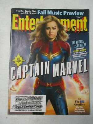 ENTERTAINMENT WEEKLY MAGAZINE SEPT 14, 2018 BRIE LARSON CAPTAIN MARVEL #1527