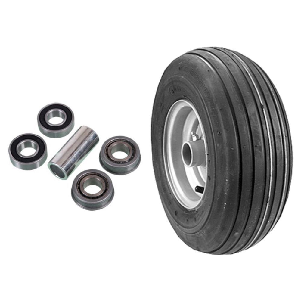 13X650X6 4PLY Wheel Assembly & Bearings for Dixie Chopper Silver(D50)