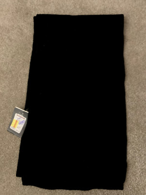Black unisex scarf