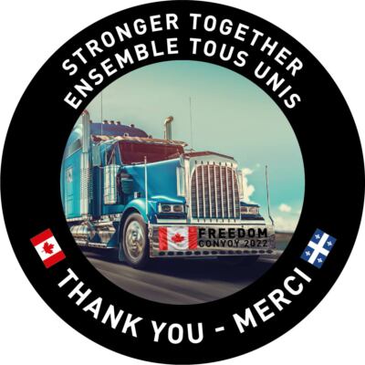 6'' FREEDOM CONVOY 2022 STICKER F Trudeau canadian trucker stickers ...
