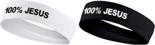 New 100 Jesus White Black Sport Stretch Headband Soccer F tbol Neymar Football