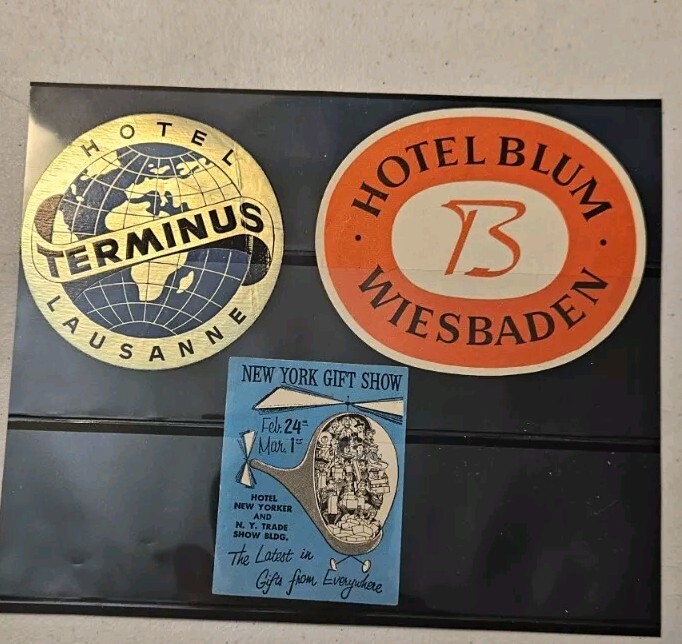 Hotel Labels-Switzerland,Germany,New York City